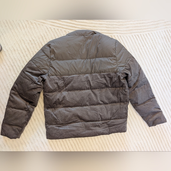 Marine Layer Men's Miles corduroy  Puffer Jacket Dark Taupe - Picture 2 of 7